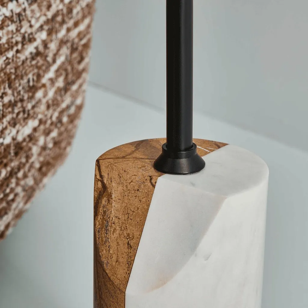 Sellette ERNEST avec Socle Marbre Véritable D23 cm - Qualité Premium - 3