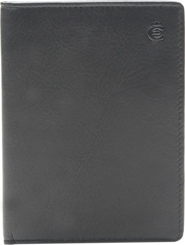 Esquire Logo ID Case Pelle Nera | Porta Patente e Documenti Uomo