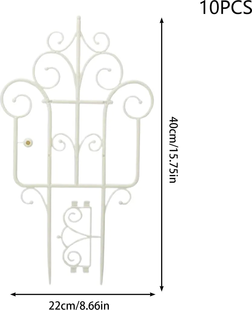 Bordure de Plantes pour Balcon et Patio - Kit 10 pcs Rustique