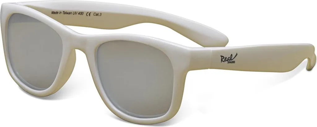 Lunettes de soleil UV400 Real SHADES Surf monture flexible blanche