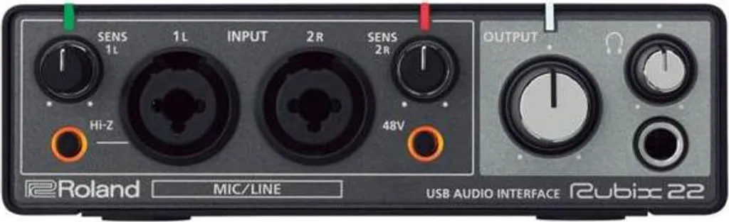 Roland Rubix22 Interface Audio USB 2 Entrées 2 Sorties Haute Résolution