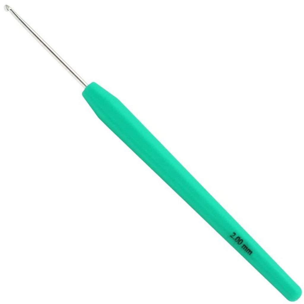 Lana Grossa - Wollhäkelnadel Design Color Softgriff 14cm 2,0mm