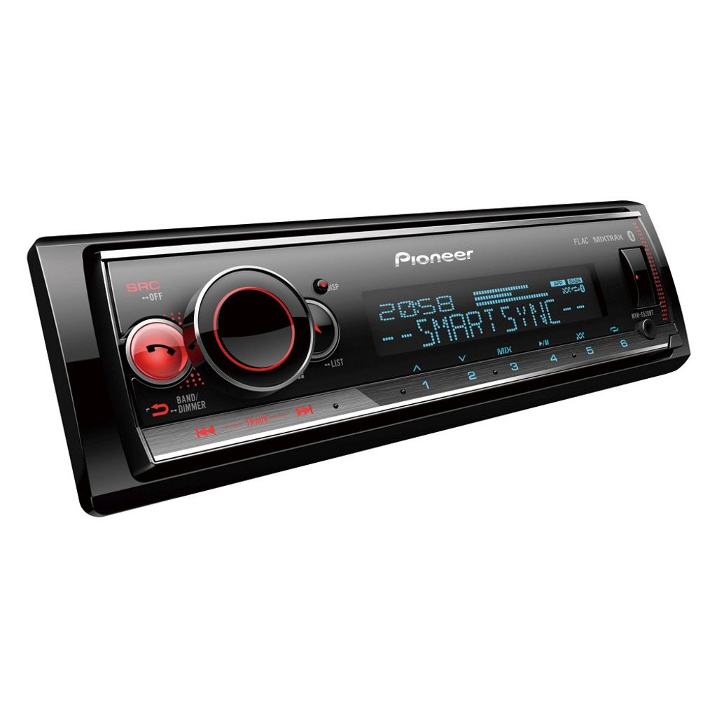 Pioneer MVH-S520BT, Czarny, 1 DIN, 200 W, 50 W Zdjęcie produktu 
