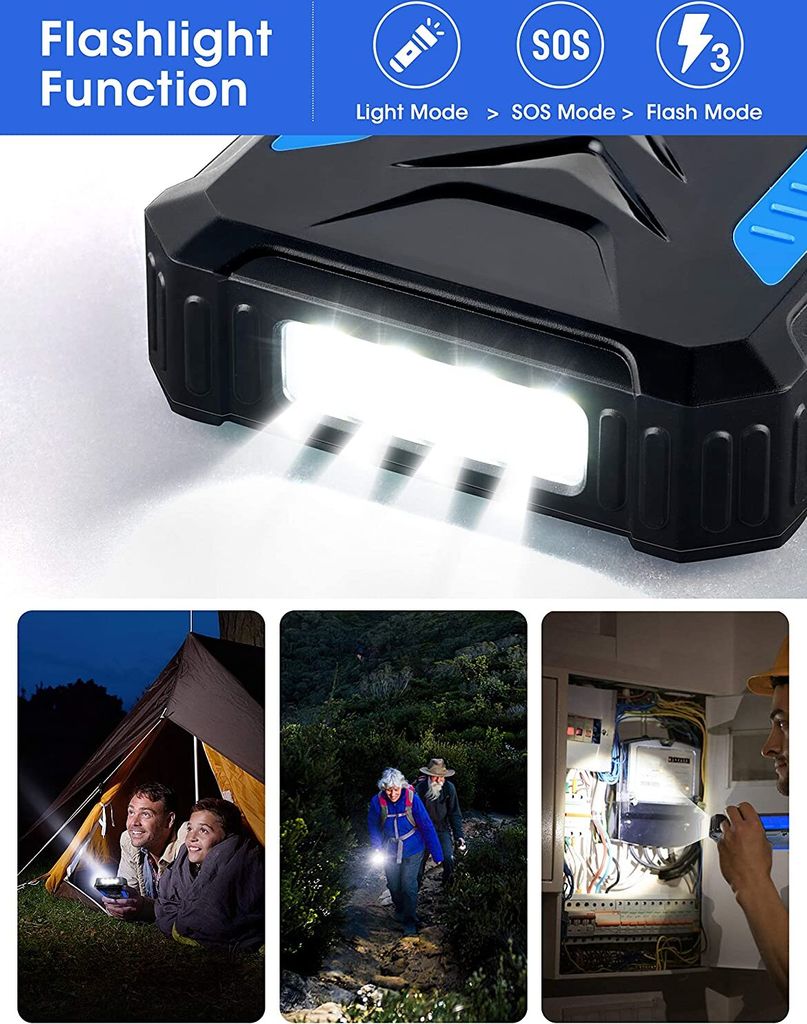 Solar-Powerbank POWERADD 12000mAh Produktbild 4