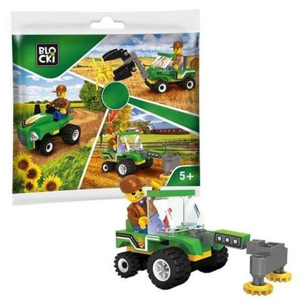 BLOCKI MyFarm Traktor Trekker Bauernhof Bausatz Spielzeug Produktbild 