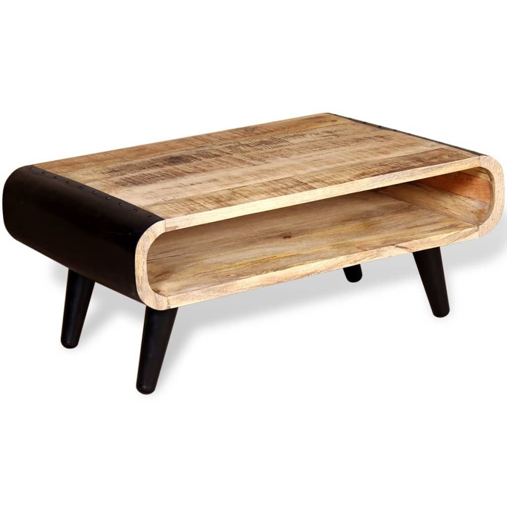 Maison Exclusive - Couchtisch Raues Mangoholz 90x55x39 cm