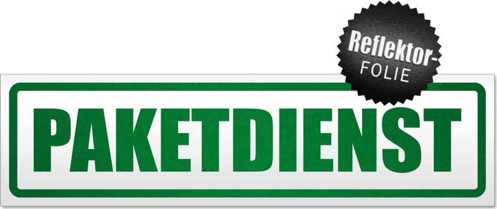 Paketdienst Magnetschild Schild magnetisch
