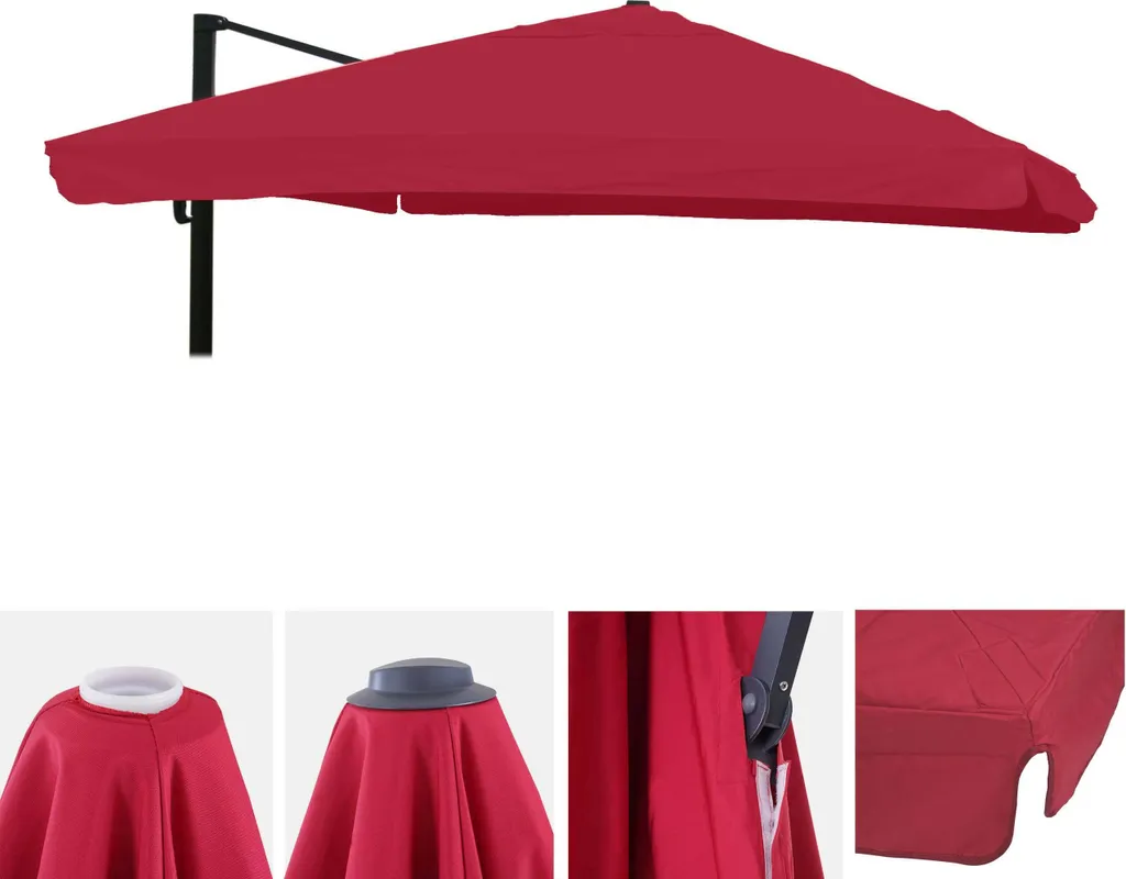 Risparmia con il Telo Ricambio HWC-A96 3x3m Bordeaux | Poliestere 3kg