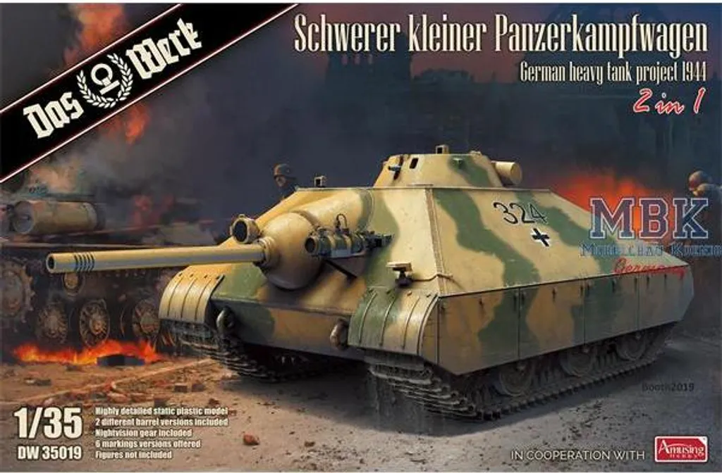 Char Lourd Projet 1944 DW35019 L'OUVRAGE Détails Ultra Réalistes
