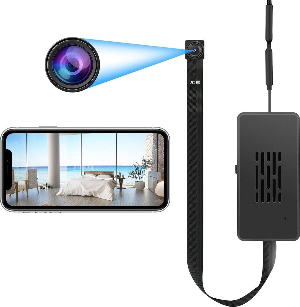 Mini kamera QZT, HD WLAN bezpečnostná kamera, batéria 3000 Obrázok produktu 