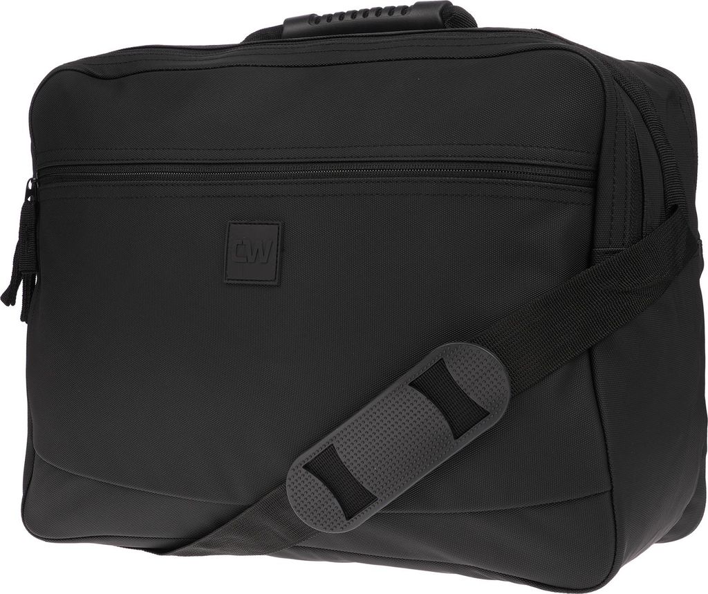 Herren Flugbegleiter Umhängetasche Tasche Arbeitstasche Herrentasche Messenger Hochformat Schwarz