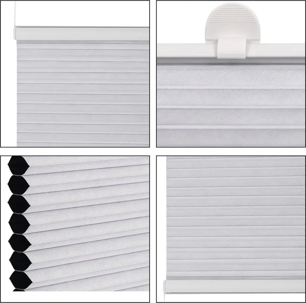 Rideau Isolant sans Percer Blanc 85x130 cm - Store Translucide Luxe