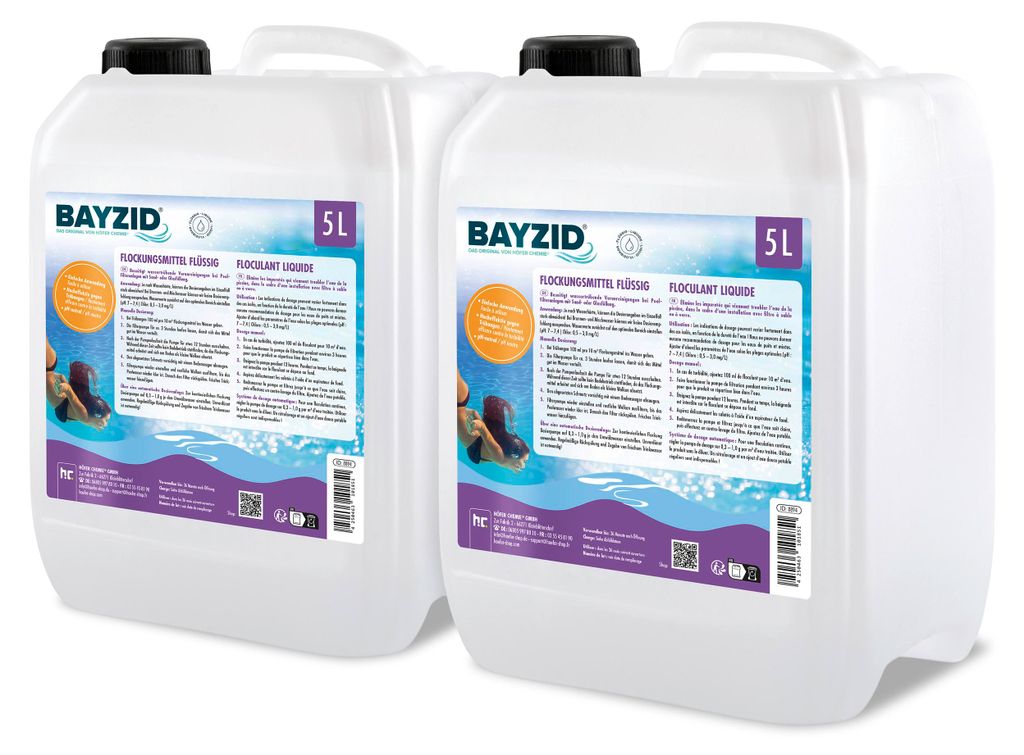 2x5 L BAYZID® flüssig Flockungsmittel gegen Trübungen für Produktbild 