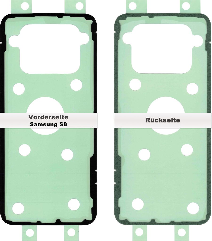Samsung Galaxy S8 G950F Akkudeckel Klebefolie Kleber Produktbild 
