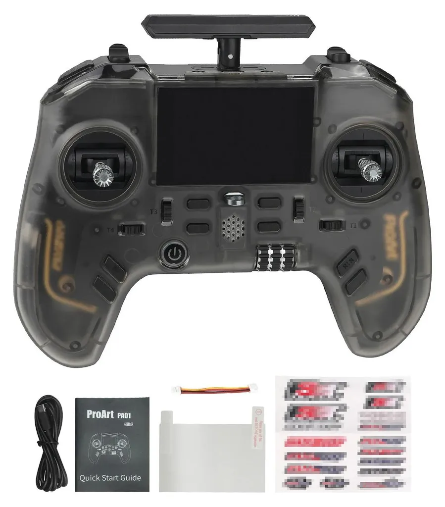Émetteur RC avec écran IPS 2.4 pouces, contrôleur noir programmable 8CH - 2