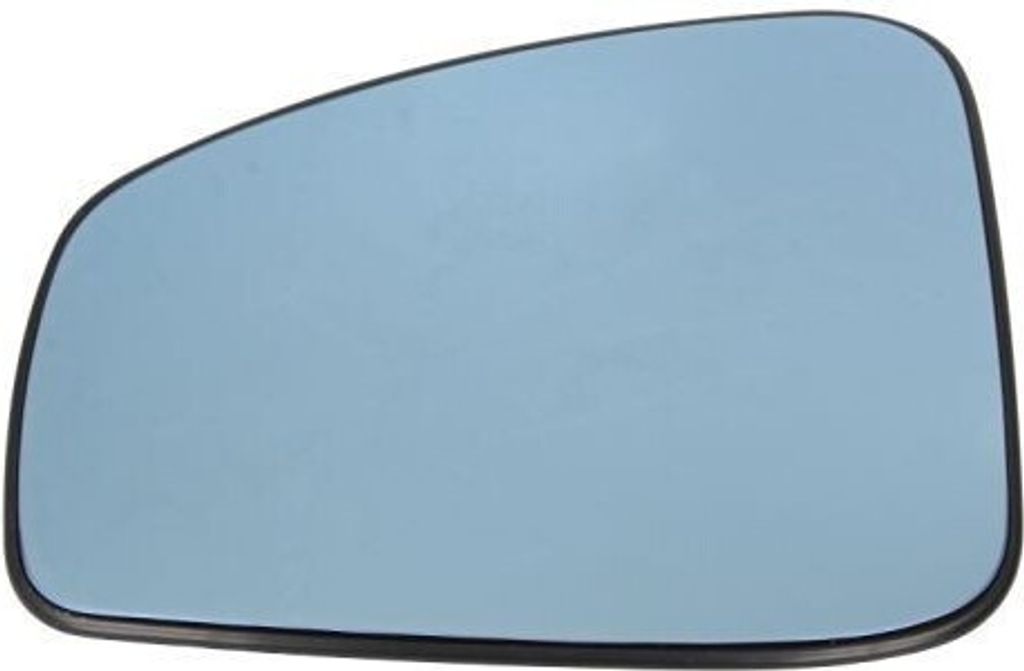 BLIC Spiegelglas Außenspiegel Links für RENAULT LAGUNA III Grandtour (KT0/1) Beheizt Asphärisch Blau Getönt 6102-02-1281231P
