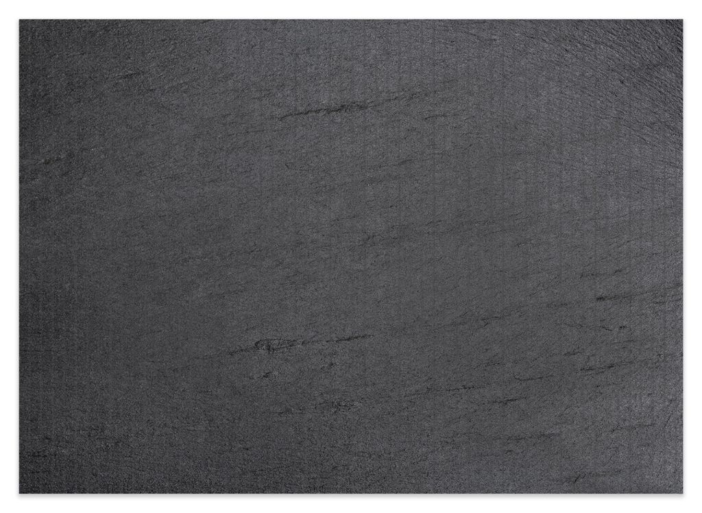 Wallario Duschmatte Antirutschmatte Badmatte Fußmatte Schwarze Schiefertafel Optik - Steintafel, Größe ca. 70 x 50 cm