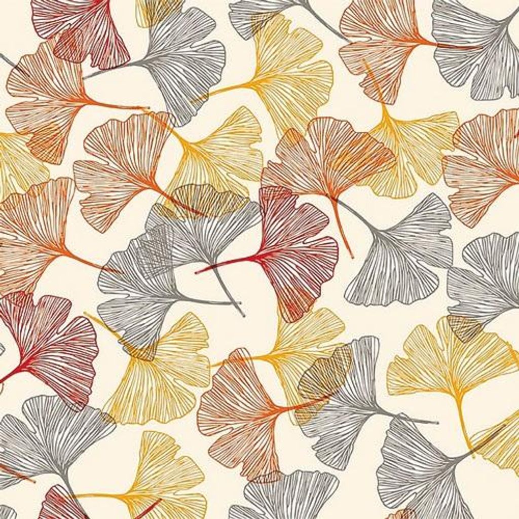 Tischdecke Noblessa aus gewachstem Stoff, Ginkgo rot, 20 m x 140 cm – Contitech France