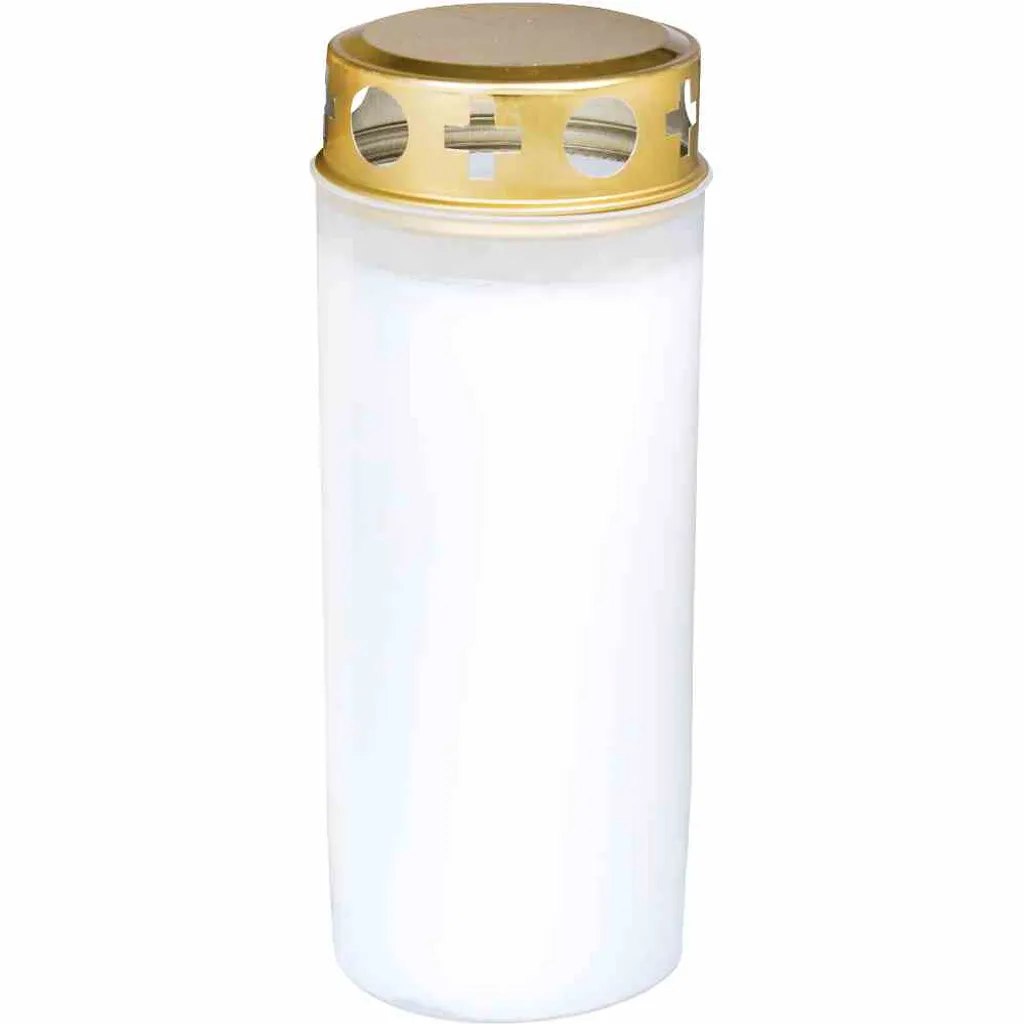 Lampe à huile de table blanche et or Compo No.6 pour dîner romantique