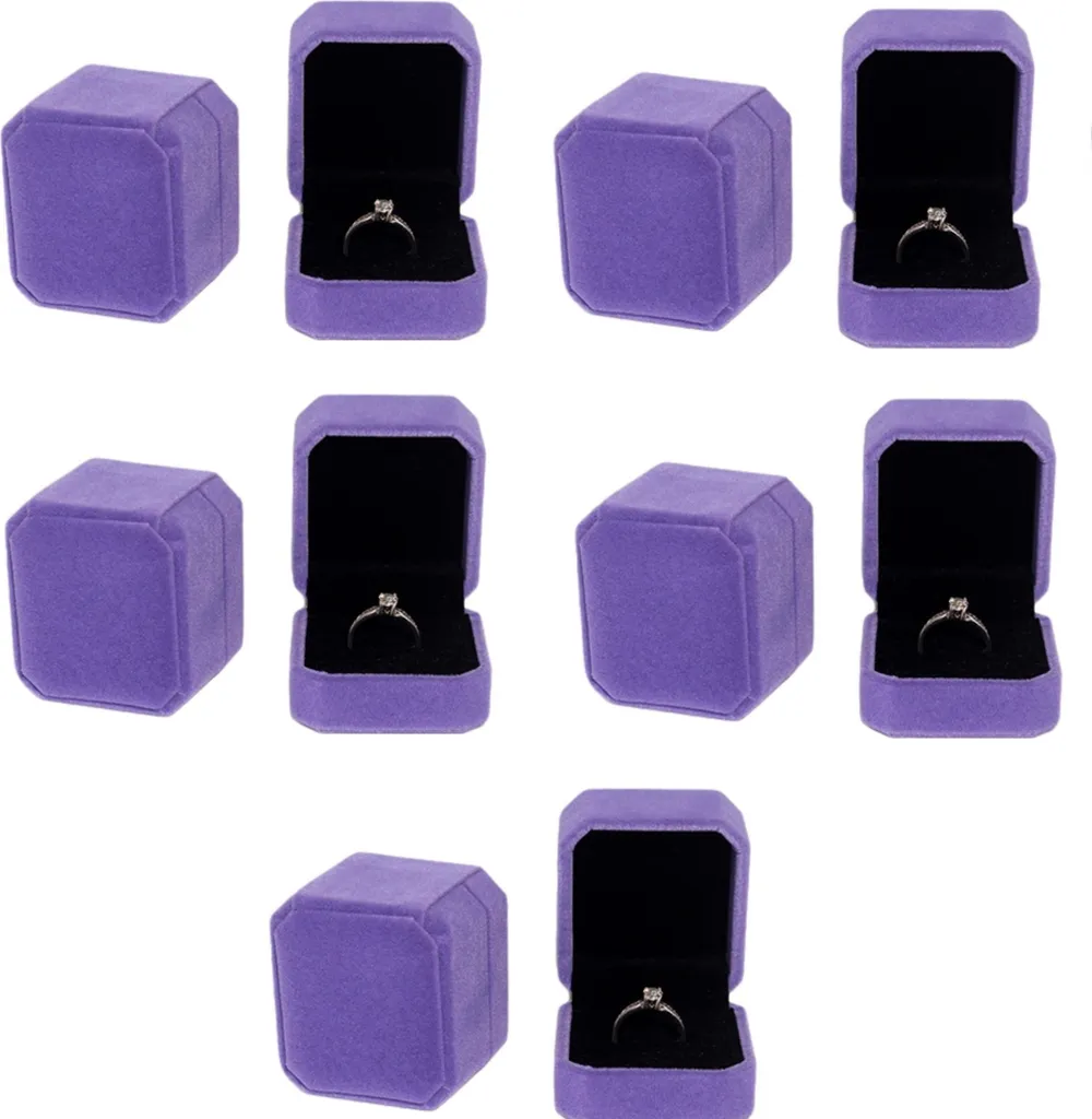 Set 10 Astucci Rigidi per Anelli e Fedi - Protezione Gioielli Premium