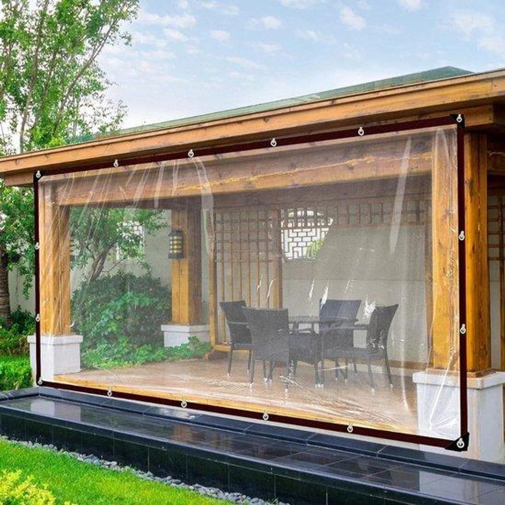 Wasserdichtes 3x3m transparentes Planenzeug mit Ösen