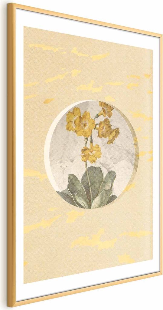 Posterpapier Poster - Flower in a Circle 29.7x42 cm Blumen b-A-0393-ao-a