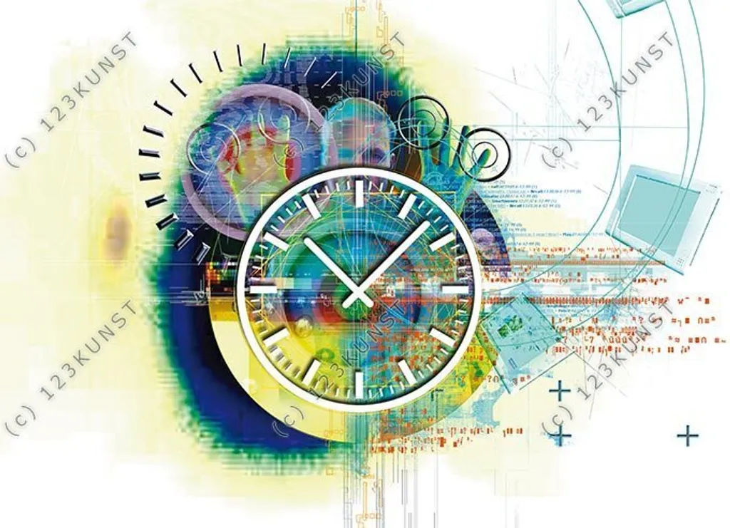 Dixtime 3930 Orologio Parete Design Alluminio 35x50 Silenzioso