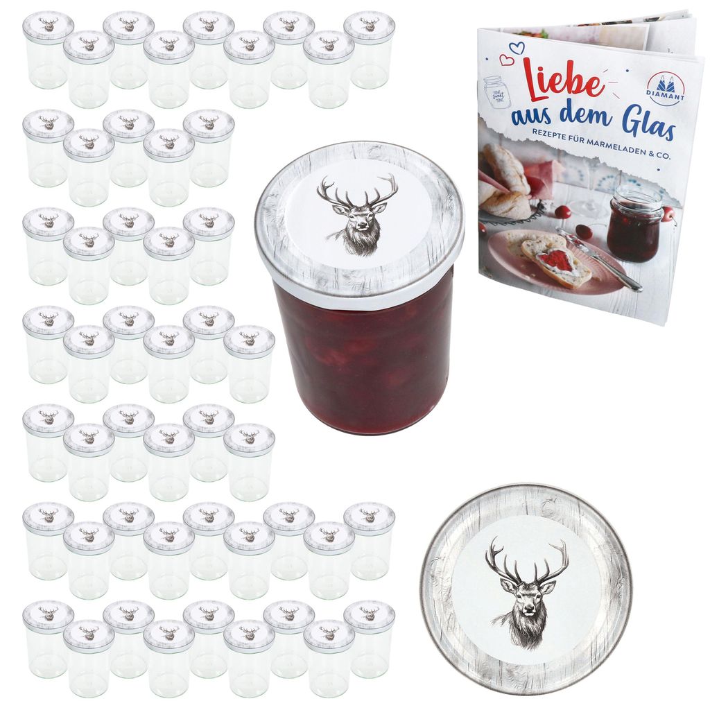 50er Set Sturzglas 435ml Einmachglas + TO-Deckel 82 Alois Produktbild 