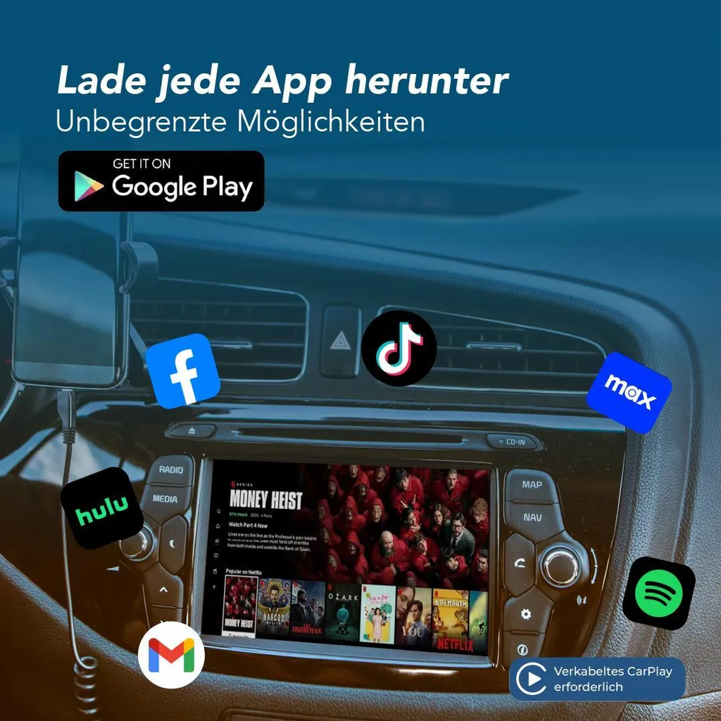 AutoSky AI Box Ultra : Solution CarPlay Android pour écrans d'origine