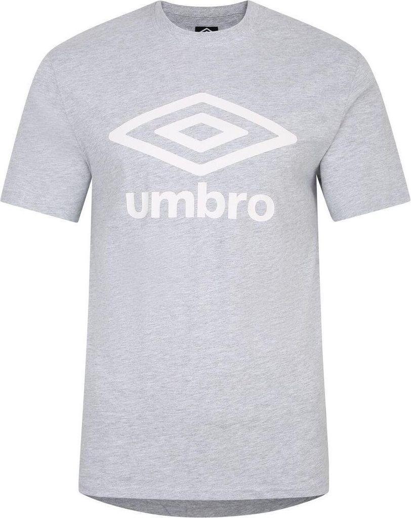 Umbro - "Team" T-Shirt für Herren UO1778 (XXL) (Grau meliert/Weiß)