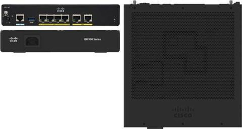 Cisco C921-4PLTEGB Kabelgebundener Router Gigabit Ethernet 4G LTE 4 LAN Ports Schwarz