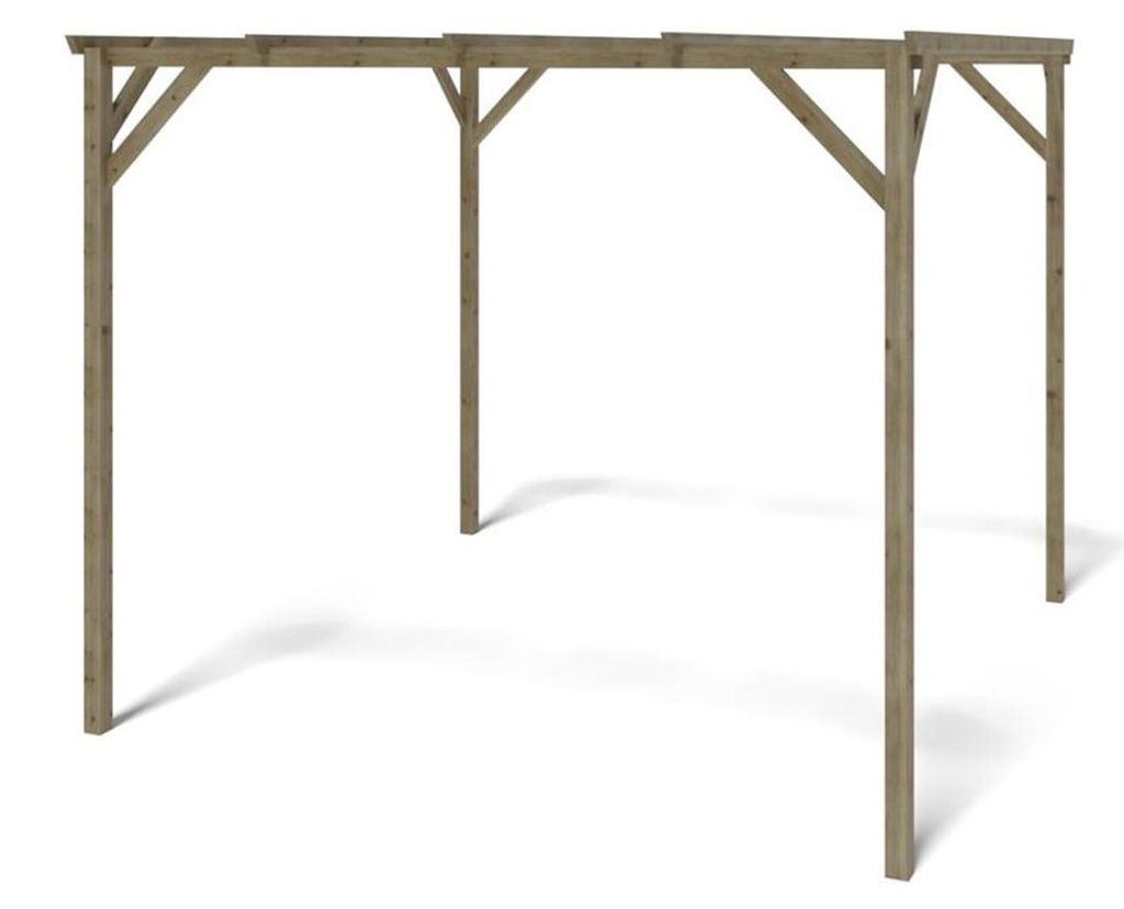 Carport Garagendach 3x3 m - 9 m2 Produktbild 