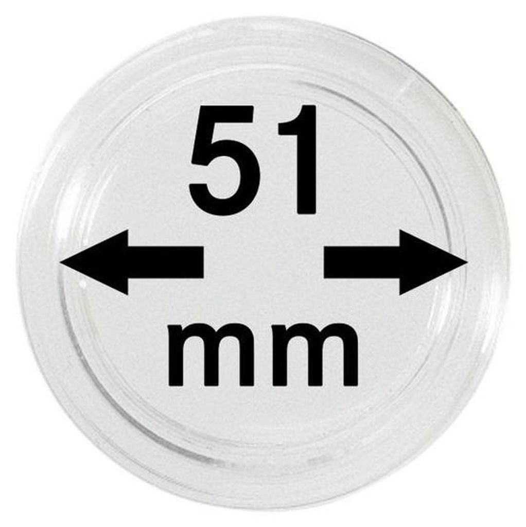 Lindner 2250051P Münzkapseln 51 mm-10er Pack Produktbild 