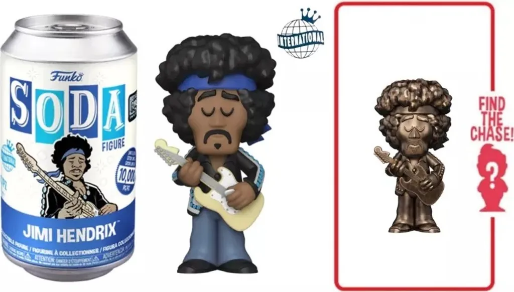 Figurine Vinyle Jimi Hendrix Funko Soda en Canette Métallique Vintage