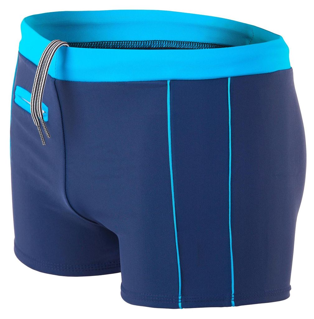 Aquarti Herren Badehose Kurz mit Kontrastpaspel, Farbe: 010 Dunkelblau / Blau, Größe: L