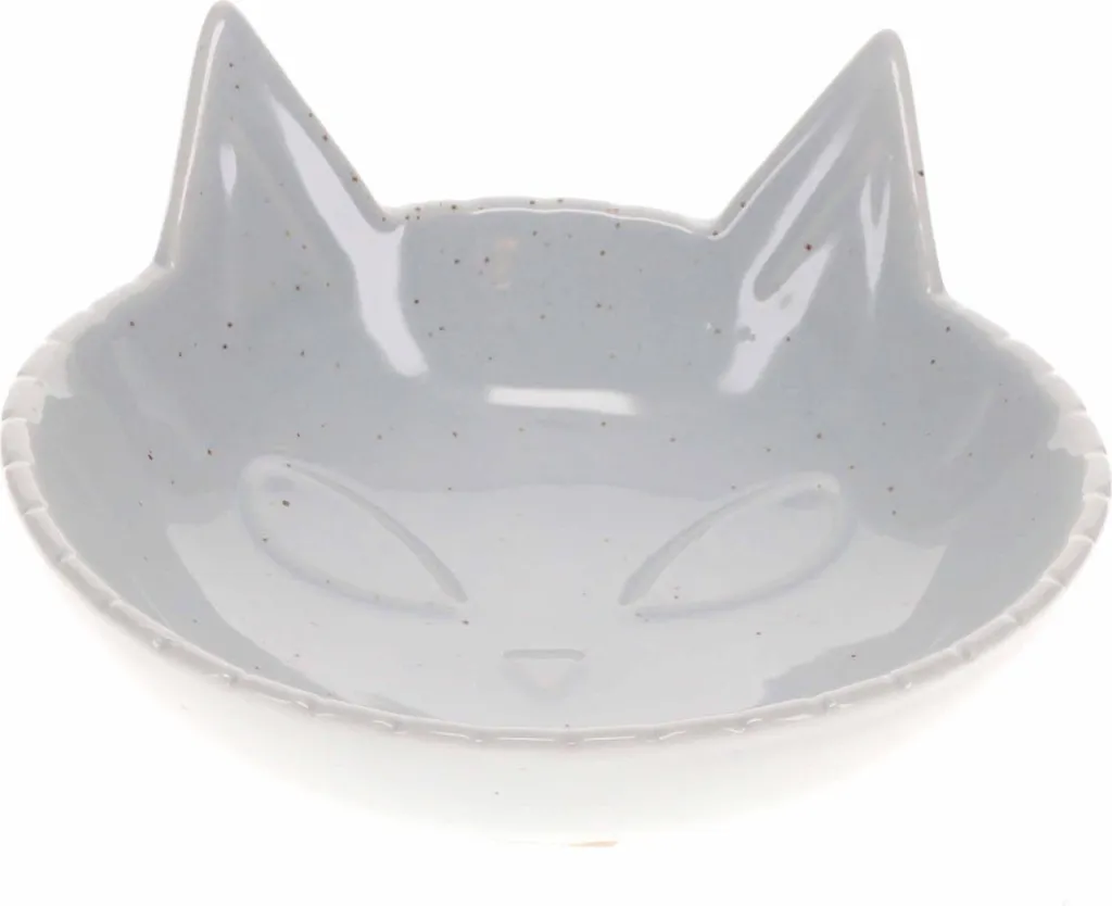 Gamelle Kitty Face Duvo+ blanche : fini les bols qui glissent au sol