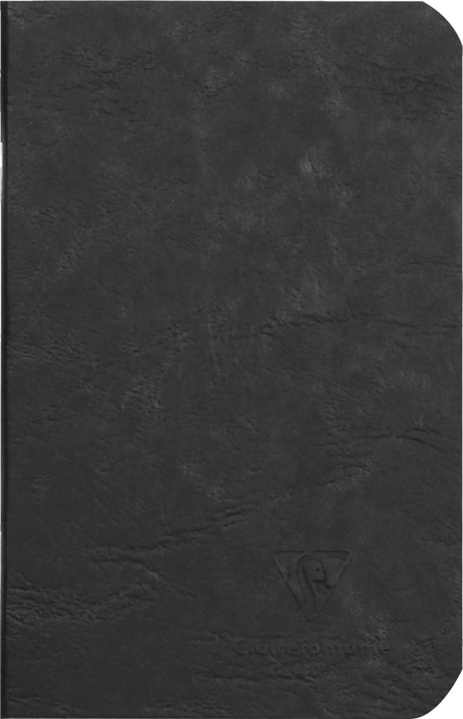 Clairefontaine 5x Age Bag Notizbuch 9x14cm 48 Blatt 90g blanko Schwarz 734101C