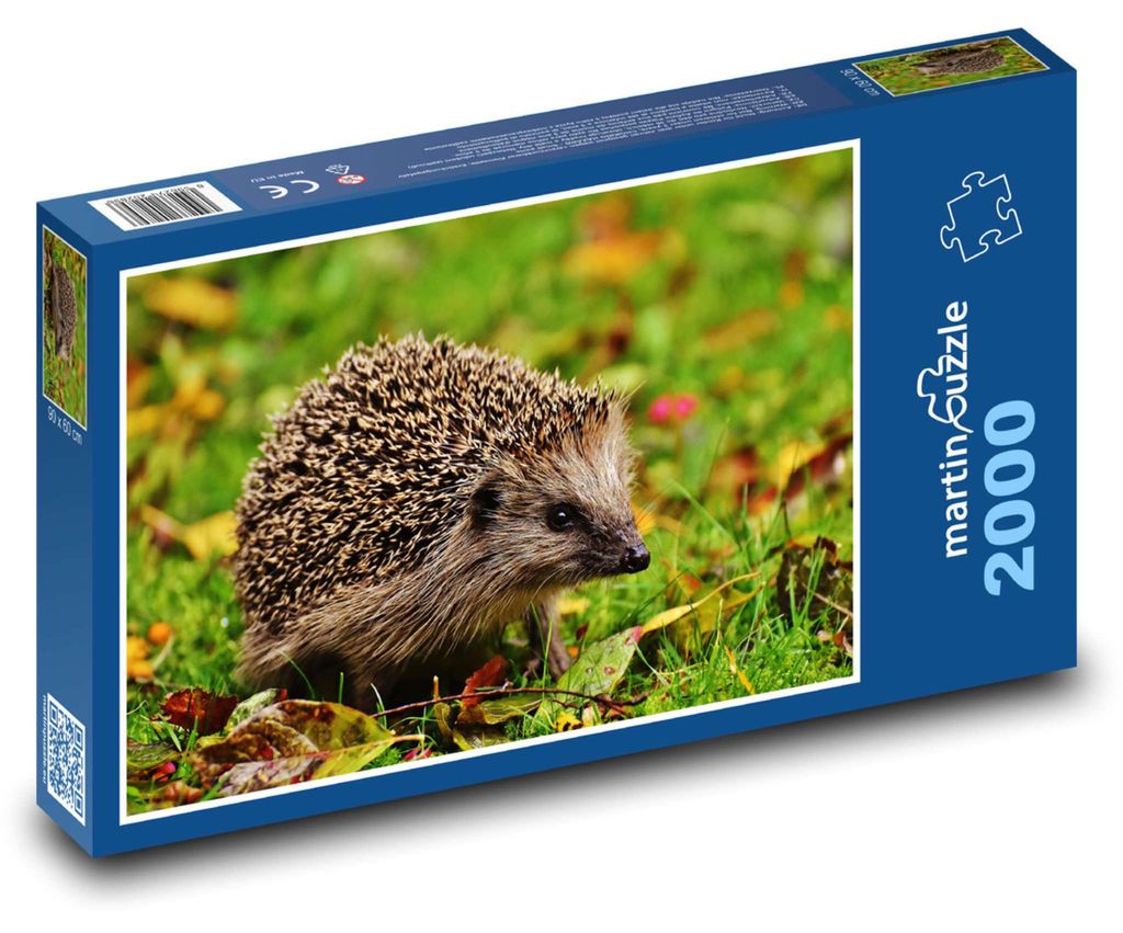 Puzzle 2000 Kleiner Igel im Gras - martinpuzzle