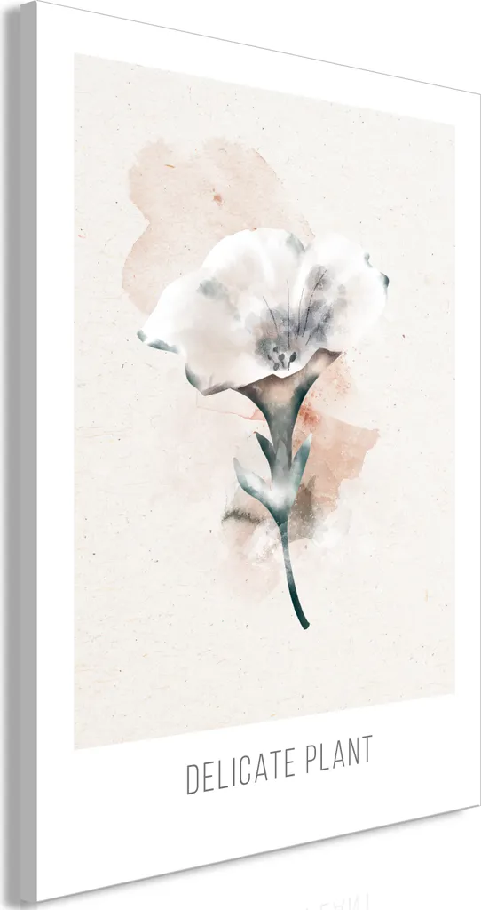 Stampa su Tela Canvas Fiori 80x120 - Quadro Artigianale Pianta Delicata