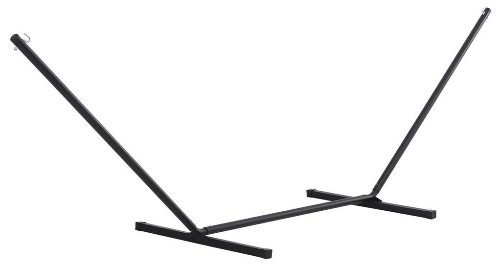 Outsunny Hängemattengestell Metall mit Haken 360x92x112 cm Produktbild 