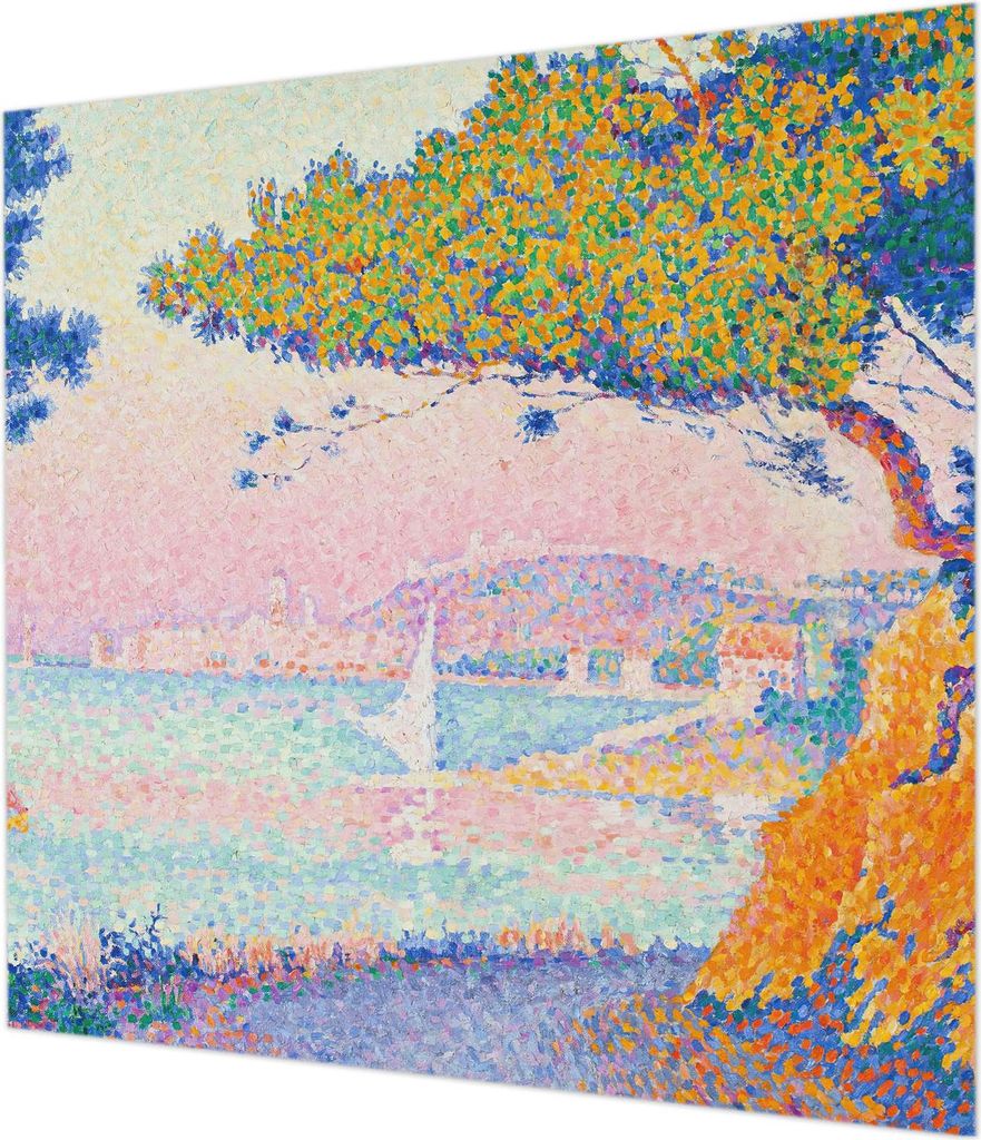 Wandtapete - Dekorative Tapete für Wohnzimmer - Tapetenfolie für Wanddekoration - 250x250 cm - Farbenfrohe Landschaft