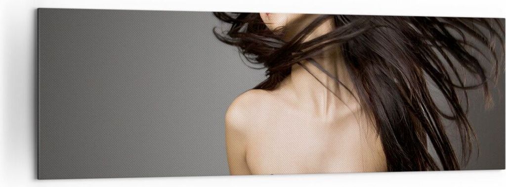 Bild auf Leinwand - Leinwandbild - Schönheit Mode Modell posieren - 160x50cm - Wand Bild - Wanddeko - Leinwanddruck - Bilder - Kunstdruck - Wandde...