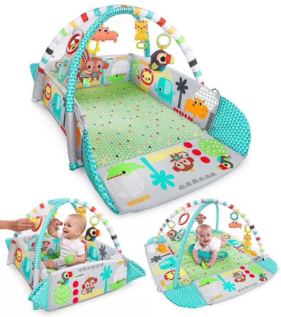 Tapis d’éveil bébé évolutif avec arche, parois ajustables, Image du produit  Image générée par une IA
