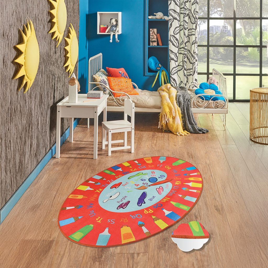 Bosdela Kinder- und Babyteppich 100x160 cmPalette Red