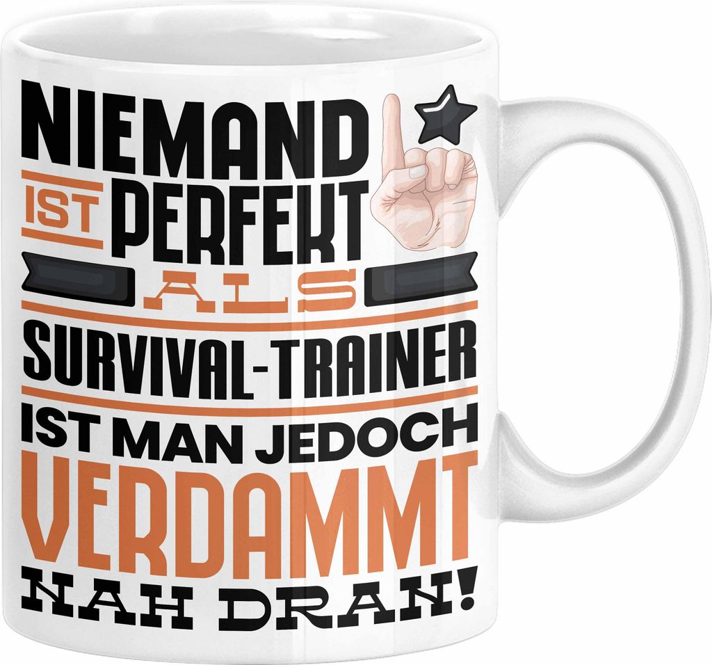 Survival-Trainer Geschenk Tasse Lustige Geschenkidee für Produktbild 