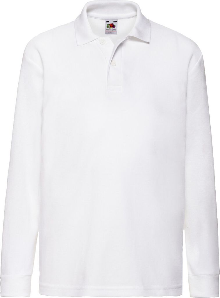 Fruit of the Loom - Poloshirt für Kinder PC6354 (104) (Weiß)