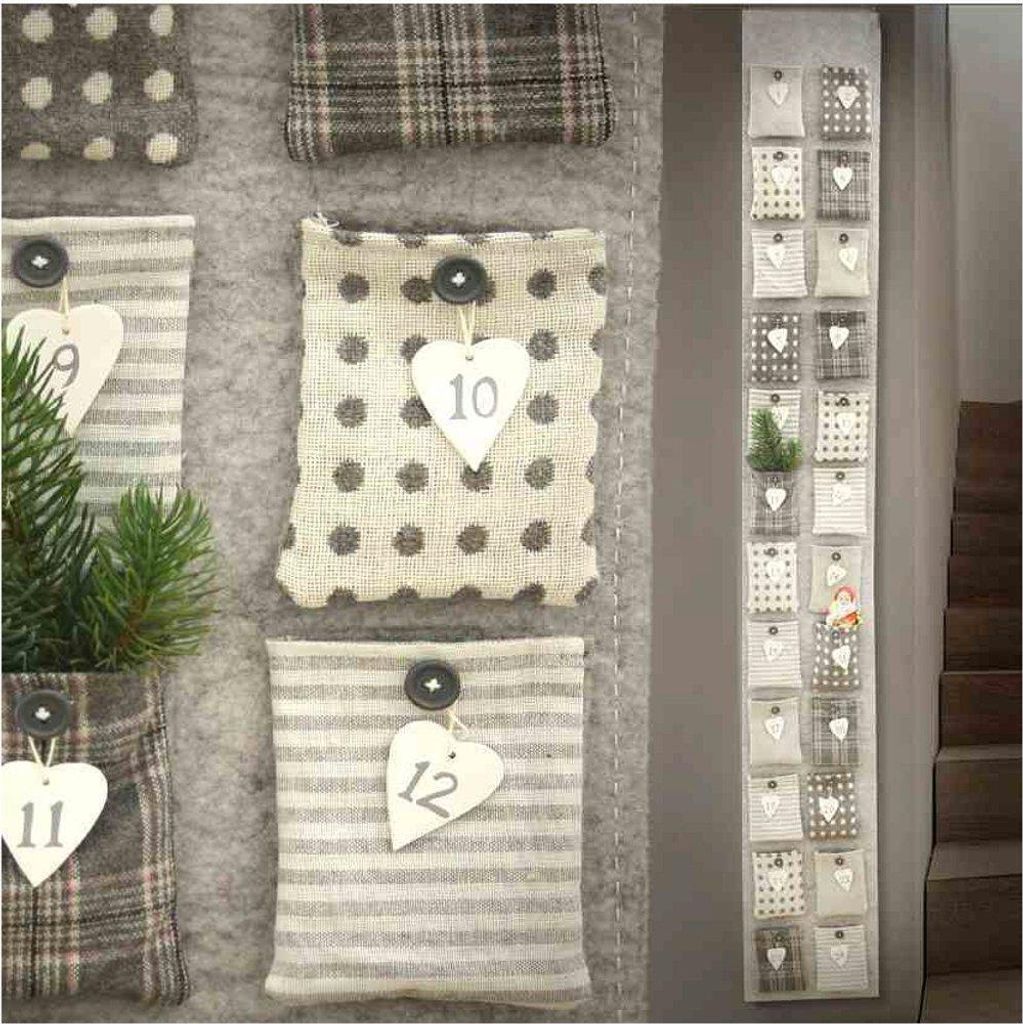 Adventskalender, XXL Stoff Kalender mit 24 großen Taschen, Produktbild 1