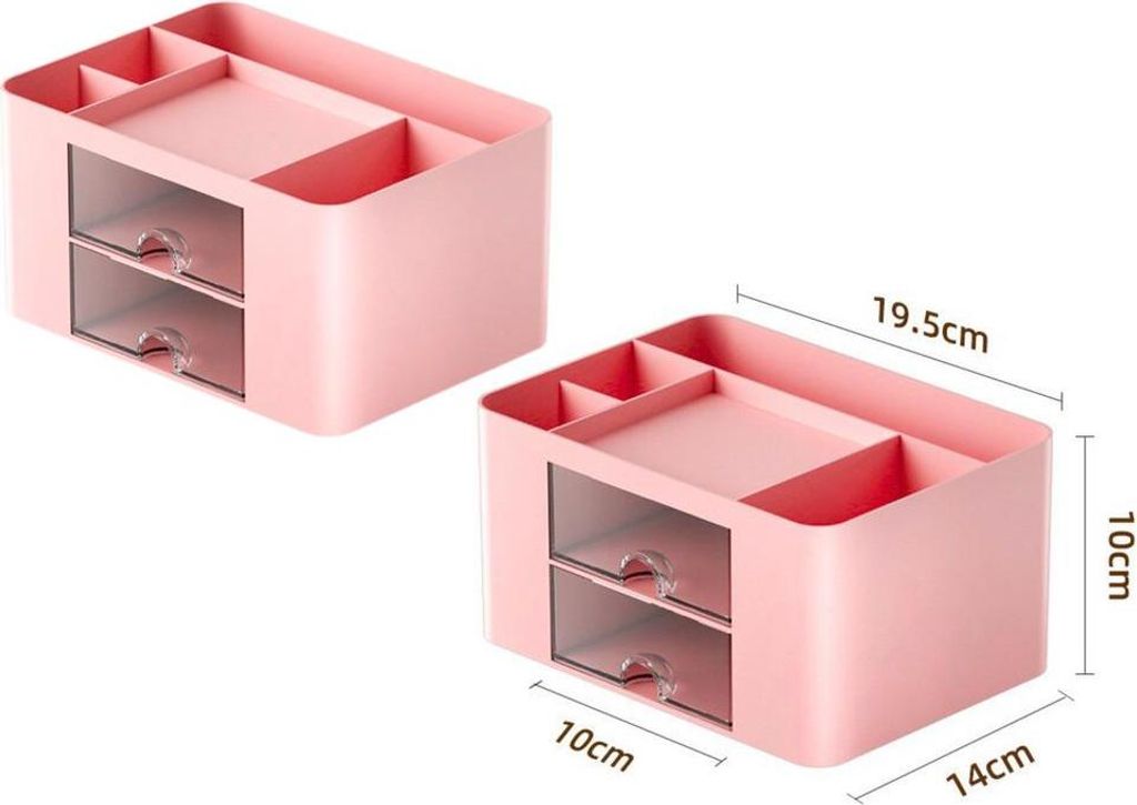 Desk Storage Organizer Schubladen Rosa