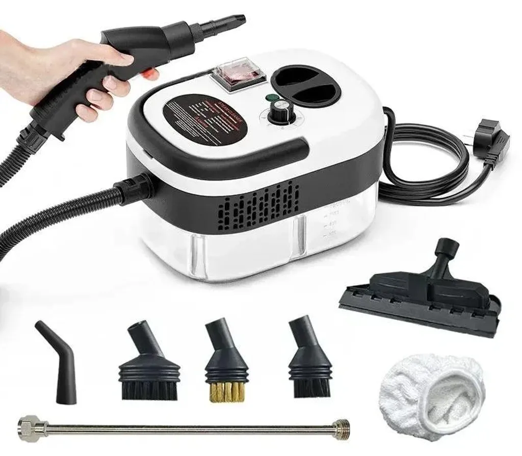 Nettoyeur à Vapeur Polyvalent Blanc, Appareil de Nettoyage Maison
