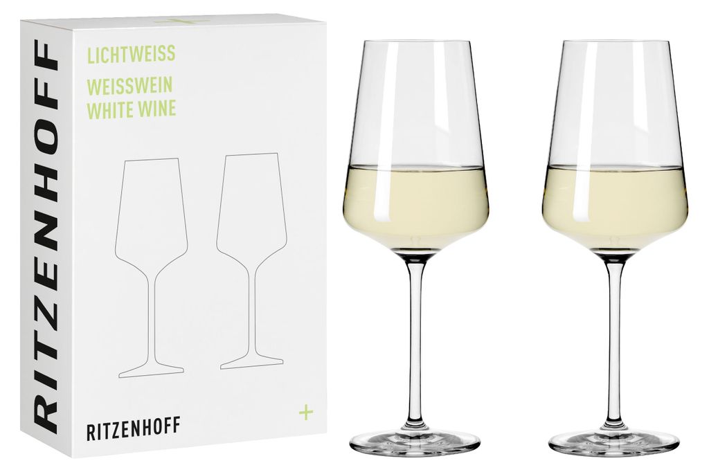 LICHTWEISS JULIE WEIßWEINGLAS-SET #1 VON NADINE NIGGEMEIER Produktbild 